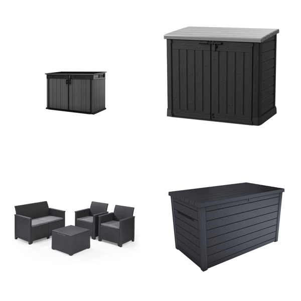 (DELIVERY TO POLAND ONLY) - RAW Customer Returns Job Lot Pallet - Storage Boxes - 5 Items - RRP €132