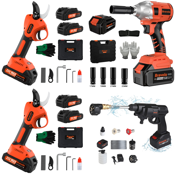 RAW Customer Returns Job Lot Pallet - Power tools - electric pruning shears, Cordless Impact Wrench & more - 234 Items - RRP €6988