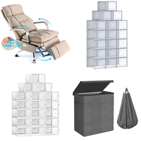 RAW Customer Returns Job Lot Pallet - Hipappy Executive Automatic Chair, SONGMICS Plastic Shoe Boxes & Laundry Basket - 17 Items - RRP €1620.83