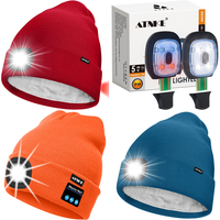 RAW Customer Returns Job Lot Pallet - LED Hats with Lights - 247 Items - RRP €3059.03