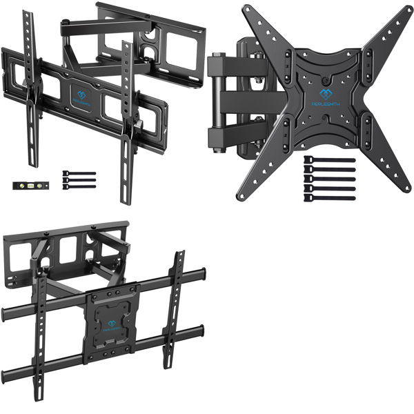 RAW Customer Returns Job Lot Pallet - PERLESMITH TV wall mounts - 150 Items - RRP €5330.65