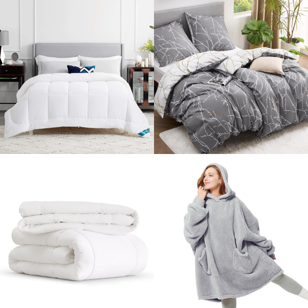 RAW Customer Returns Job Lot Pallet - BEDSURE Duvets, Blankets & Hoodies - 74 Items - RRP €2354.96