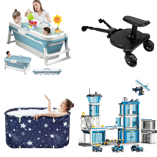 RAW Customer Returns Job Lot Pallet - 3 in 1 Foldable Bathtub for Toddlers & more - 223 Items - RRP €4425.81