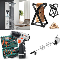 RAW Customer Returns Job Lot Pallet - Lighting & DIY - 153 Items - RRP €2968.36