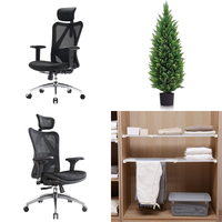 RAW Customer Returns Job Lot Pallet - Office Chairs, Cedar Tree & Adjustable Closet Shelves - 9 Items - RRP €1284.7