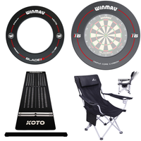 RAW Customer Returns Job Lot Pallet - Pro-Line Dartboard Surround, Oche Carpet Checkout 285 x 80 cm dart mat & more - 47 Items - RRP €1641.56