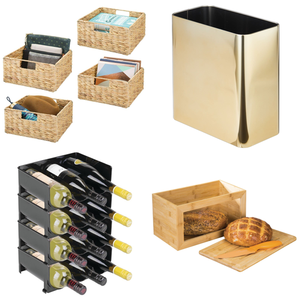 RAW Customer Returns Job Lot Pallet - Home - set of 4 storage baskets, Wine bottle holder & more - 146 Items - RRP €3096.44