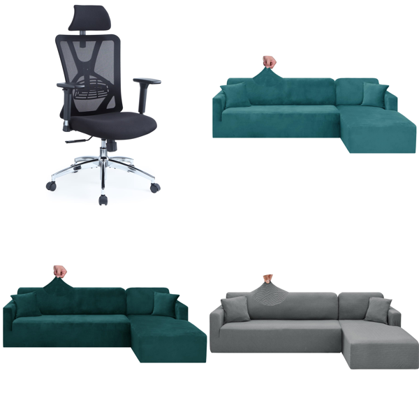 RAW Customer Returns Job Lot Pallet - Office Chair, Sofa Covers & Desk Mats - 119 Items - RRP €3104.79