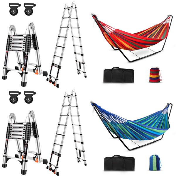 RAW Customer Returns Job Lot Pallet - telescopic ladders, Metal Standing Hammock & more - 8 Items - RRP €1178.7