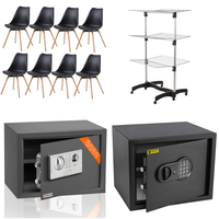 RAW Customer Returns Job Lot Pallet - Dining room chair set of 8, Biometric Safe & more - 16 Items - RRP €992.74