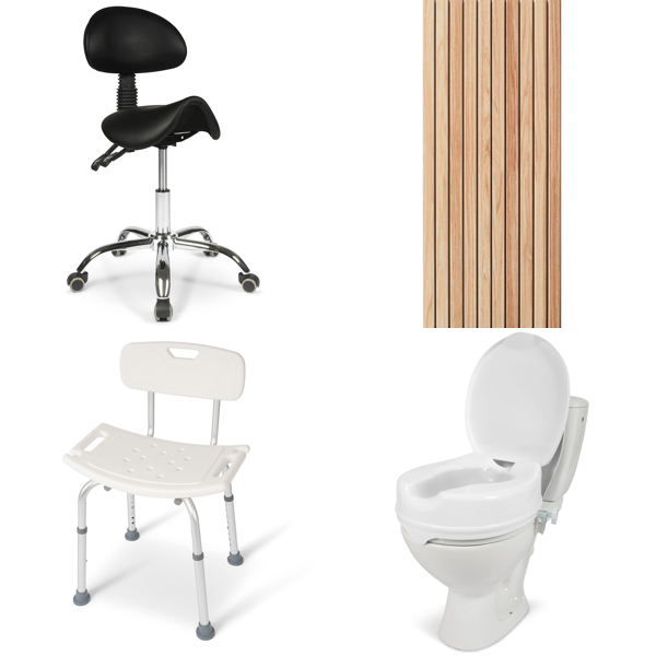 RAW Customer Returns Job Lot Pallet - Dunimed ergonomic saddle stool & more - 57 Items - RRP €2177.74