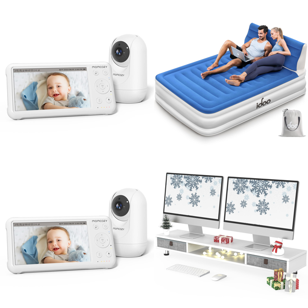 RAW Customer Returns Job Lot Pallet - momcozy Baby Monitor with 2 Cameras, iDOO air mattress with headboard & more - 75 Items - RRP €3232.05