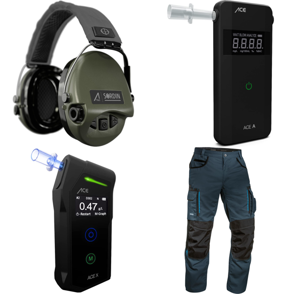 RAW Customer Returns Job Lot Pallet - ACE A Breathalyzer, Uvex Work Trousers - 136 Items - RRP €12900.26