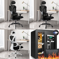 RAW Customer Returns Job Lot Pallet -KERDOM Office Chairs & Fireproof Safes - 29 Items - RRP €2392.83