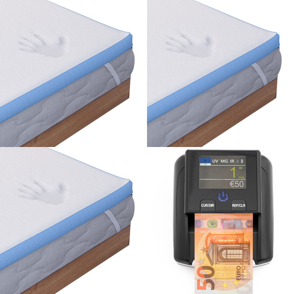 RAW Customer Returns Job Lot Pallet -Dreamzie Mattress Toppers,Banknote Validator, Underwears- 424 Items - RRP €4446.37