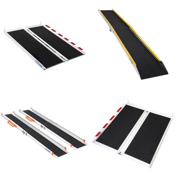 RAW Customer Returns Job Lot Pallet -Aluminum Loading Ramps & Door Threshold Ramps -52 Items - RRP €4155.36