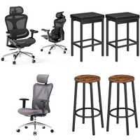 RAW Customer Returns Job Lot Pallet - SIHOO Office Chairs , Bar Stools & Glass Jars - 50 Items - RRP €2212