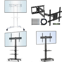 RAW Customer Returns Job Lot Pallet -TV Stands & TV Wall Mounts - 30 Items - RRP €1510.45