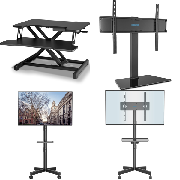 RAW Customer Returns Job Lot Pallet - BONTEC  Desks , Ladders & TV stands    30 Items - RRP €1486.86