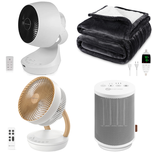 RAW Customer Returns Job Lot Pallet - MYCARBON Fans, Electric Blankets & Massagers-  101 Items - RRP €4729.81