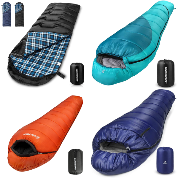 RAW Customer Returns Job Lot Pallet - Bessport Sleeping Bags - 41 Items - RRP €1484.01