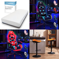 RAW Customer Returns Job Lot Pallet -  Mattress , Gaming Chairs, Computer desks , Ladders -    39 Items - RRP €2179.34