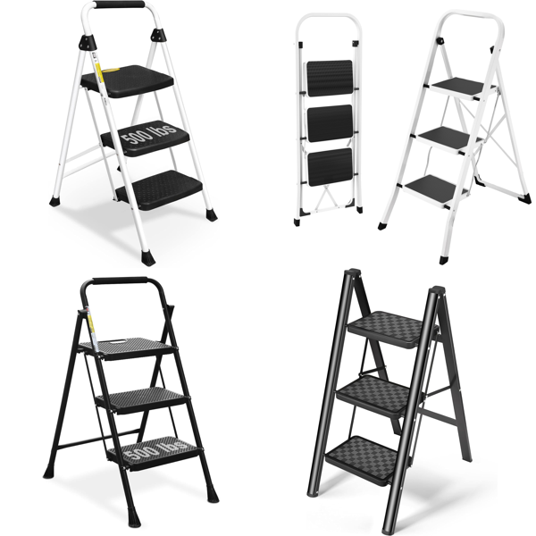 RAW Customer Returns Job Lot Pallet - Step Ladders - 39 Items - RRP €1408.28