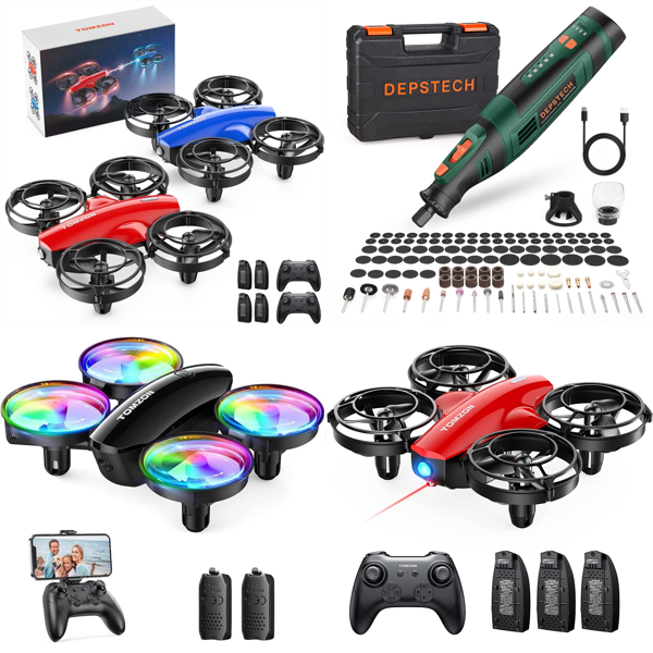 RAW Customer Returns Job Lot Pallet - Mini Drone for Kids,  Cordless Multi-Tools -  40 Items - RRP €1725.99