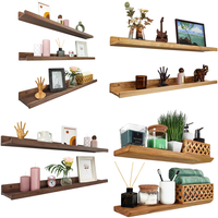 RAW Customer Returns Pallet - Wood Wedge Floating Wall Shelves - 56 Items - RRP €3134.52