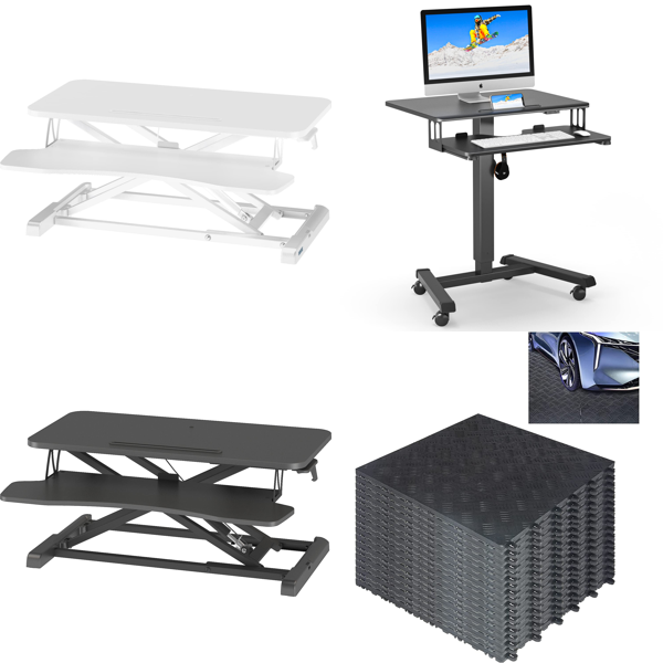 RAW Customer Returns Pallet - Adjustable height work stations, PVC Garage Floor Mats & more - 109 Items - RRP €4131.78