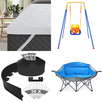 RAW Customer Returns Pallet - Mattress, Lawn Edging Plastic, Baby Swing, camping Chair, Rug, Laundry Basket & Baby Feeding Table - 53 Items - RRP €2737.8