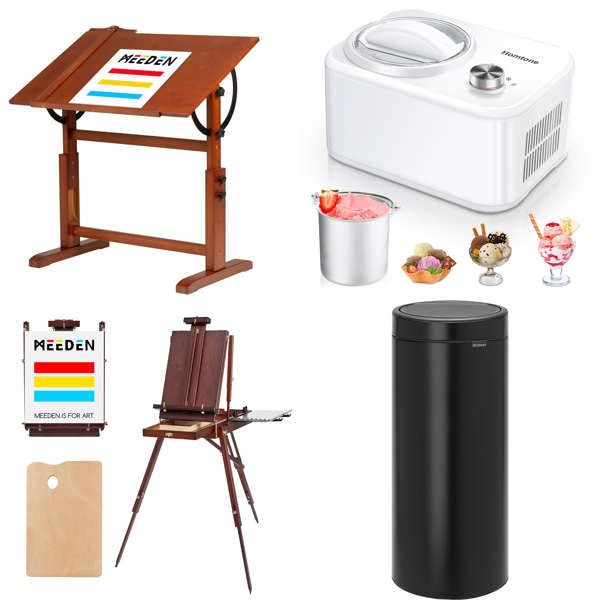 RAW Customer Returns Pallet - wooden drawing table, French easel,  ice cream maker & more - 29 Items - RRP €2536.26