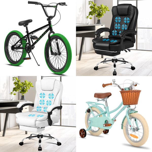 RAW Customer Returns Pallet - Freestyle BMX, Massage Office Chair & more - 13 Items - RRP €1481.29