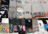 Customer Returns-Grade A-Box of Regular printed T-shirts Disney, Marvel, Netflix etc.-Apparel- 100 t-shirts - RRP €2500