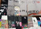 Customer Returns-Grade A-Box of Regular printed T-shirts Disney, Marvel, Netflix etc.-Apparel- 100 t-shirts - RRP €2500