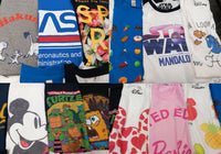 Customer Returns-Grade A-Box of Regular printed T-shirts Disney, Marvel, Netflix etc.-Apparel- 100 t-shirts - RRP €2500